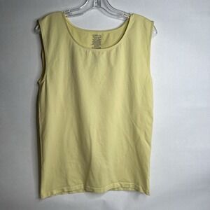 George‎ Seamless Women's Tank Top in Buttercup Yellow Size XL (16/18)  Nylon